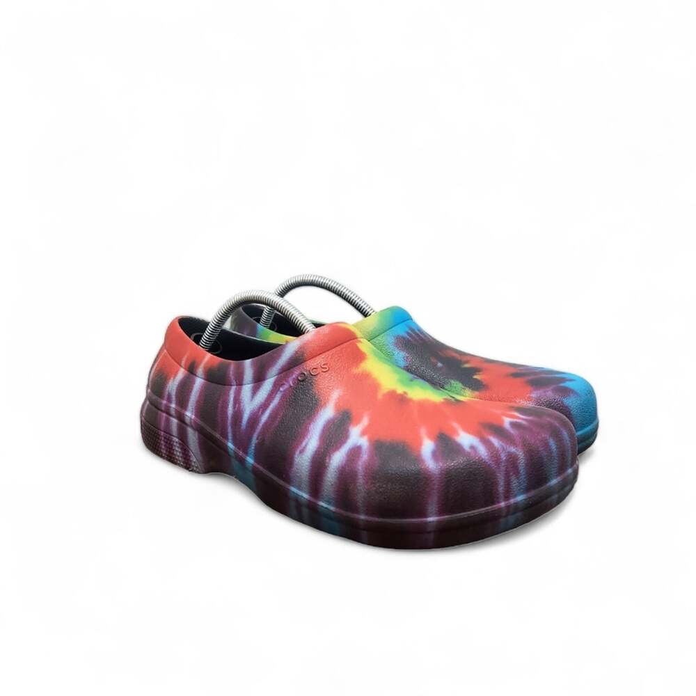 Crocs Tie Dye Clogs - Men's 10 / Women's 12 - Colorful Comfort